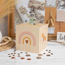 Wooden Money Bank